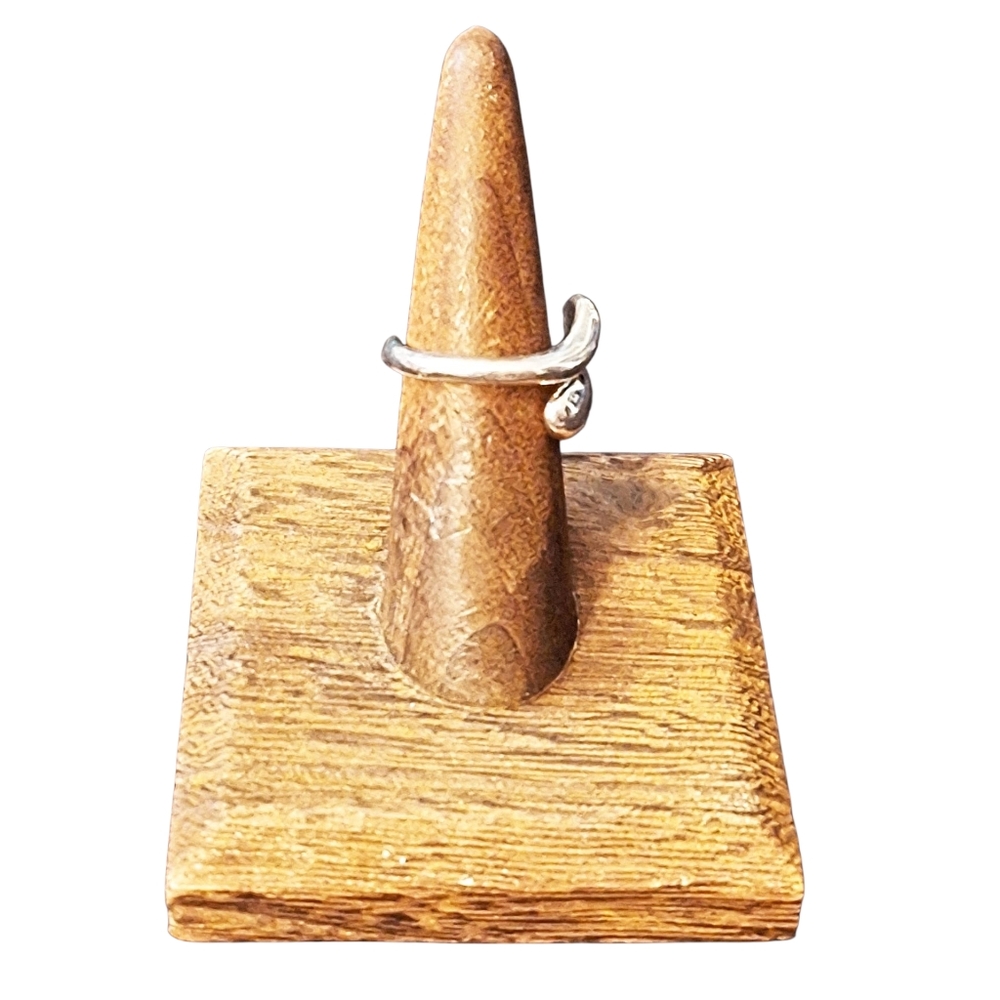 Sterling Silver Tear Drop Adjustable Ring! - image 7